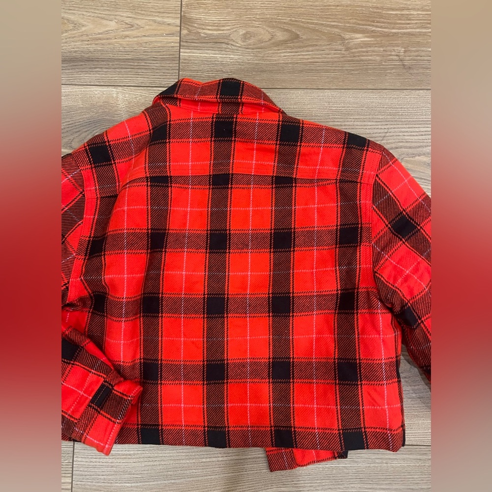 J Crew Buffalo Plaid Cropped Jacket - Picture 6 of 7